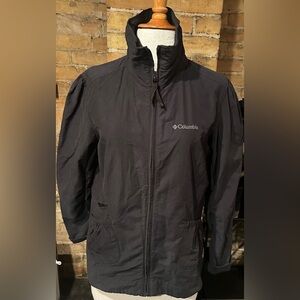 Columbia Black Zip Light Weight Jacket